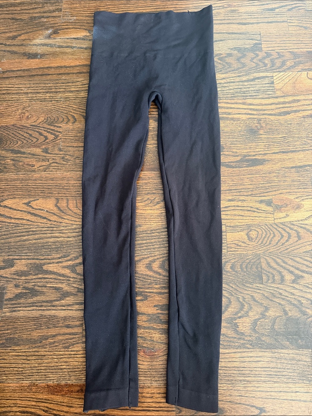 SPANX Black High-Waist Zipper Leggings